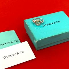 美品！TIFFANY&Co. ティファニー オープンハート リング 指輪 コンビ