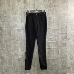 【T-687】ユニクロ HEATTECH パンツ レディース M ブラック ストレッチパンツ ヒートテック スキニー 暖パン カジュアル ボトムス