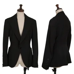 ジュンヤワタナベ コムデギャルソンJUNYA WATANABE COMME des GARCONSウールポリステッチジャケット 黒Mのサムネイル
