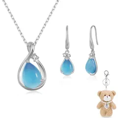 【人気商品】誕生日プレゼント デート 高校生 女性 3月誕生石 アクセサリー 桜 人気 人気 ペンダント ホワイトデー 一粒 ネックレス ネックレス お返し 金属アレルギー対応 シルバー925 入学式 12ヵ月誕生石 シンプル レディース 卒業式 アクアマリン