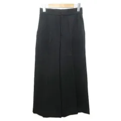 ノーリーズ Nolley's SOPHI ソフィー サキソニーワイドクロップドパンツ 7-0030-6-09-008 ウール ハイウエスト 36 S相当 黒 ブラック /X