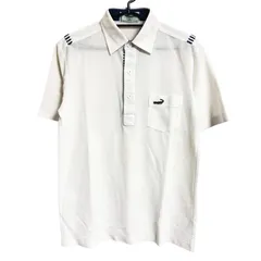 【一点商品】Crocodile クロコダイル メンズ トップス ポロシャツ ホワイト Mサイズ B30