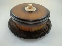 【沖縄・離島は要購入前連絡】食器　菓器　菓子入れ　菓子盆　漆器　山中塗　昭和レトロ　ビンテージ　ヴィンテージ　アンティーク　骨董品　古食器　古道具