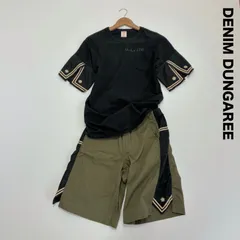 DENIM DUNGAREE デニムダンガリー☆マリンテイスト ミリタリー Tシャツ ショートパンツ セットアップ 上下セット 大人用 男女兼用