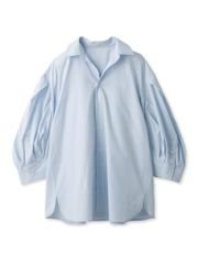 le vent souffle ギャザーブラウスブルー新品未使用10450円 - メルカリ