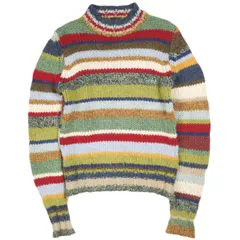 D&G ディーアンドジー イタリア製 マルチボーダー ハイネックローゲージニット 46(32) Murti セーター DOLCE&GABBANA ドルチェ＆ガッバーナ トップス g24667のサムネイル