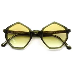 未使用 OLIVER GOLDSMITH オリバーゴールドスミス サングラス POLYGON WS イタリア製 ポリゴン ヘプタゴン 七角形 Dark Olive 61004965のサムネイル