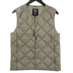 GRAMICCI × TAION グラミチ インナー ダウンベスト G4FU-J100-TG タイオン INNER DOWN VEST クルーネック ストーングレー S 71015221のサムネイル