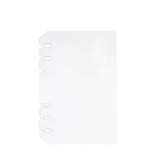 A6 リフィル ppシート シール台紙 【内頁のみ／補充用】剥離紙 6穴 シール帳 台紙 はがせる バインダー用 収納 クリアで可愛い