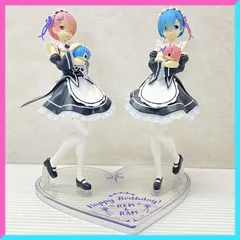▲60 一番くじ Re:ゼロから始める異世界生活 A賞 レムとラムのフィギュア 中古品 smbfig094835