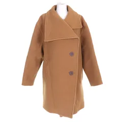 美品△ACNE STUDIOS アクネストゥディオズ FN-WN-OUTW000497 ファンネルネックコート ウール オーバーサイズフィット コート キャメルブラウン 34 レディースのサムネイル