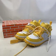 01w-6187 ナイキ NIKE 23.0cm UK3.5 EU36 AIR FORCE 1 MID SP LTHR OFF-WHITE dr0500 101 オフホワイト エアフォース 1 ミッド SP レザー グリム リーパー バーシティー 靴【中古品】