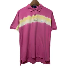 POLO by RALPH LAUREN　ポロシャツ　半袖　シャツ　トップス　ハーフボタン　タイダイ　ワンポイント　ブランドロゴ　スモールポニー　刺しゅう　古着　/0111