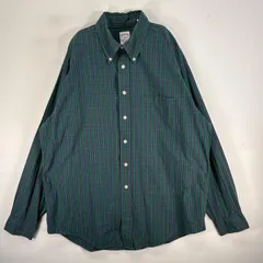 古着 ブルックスブラザーズ Brooks Brothers 長袖シャツ チェック 346 胸ポケ L  グリーン系 マルチカラー メンズ