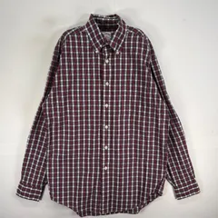 古着 ブルックスブラザーズ Brooks Brothers 長袖シャツ チェック 胸ポケ 346 S  レッド系 マルチカラー メンズ