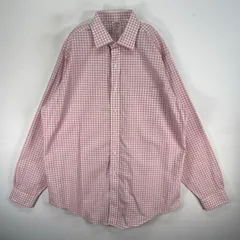 古着 ブルックスブラザーズ Brooks Brothers 長袖シャツ 胸ポケ カラーステイ TRADITIONAL FIT L  レッド系 チェック メンズ