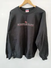 タ02●Chanpion●チャンピオン●スウェット●長袖●コットン混●メンズ●sizeL●紺