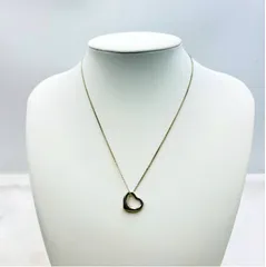 【❗️✨ティファニーの定番ジュエリー✨❗️】TIFFANY&Co. エルサペレッティ オープンハート ネックレス SV925 約2.84g シルバー ペンダント✨簡易清掃済・現状品✨