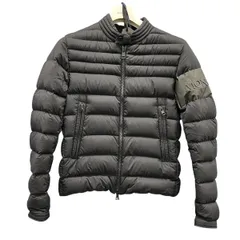 MONCLER 希少 美品 モンクレール ARREE GIUBBOTTO アリー ダウンジャケット 1A54200 ナイロン ダウン ブラック ロゴ サイズ2 アウター ABランク 中古 鑑定済 モンクレールダウンジャケット