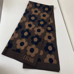 ✨美品✨セリーヌ　CELINE　膝掛け　ストール　マフラー　ブランケット　大判　ブラウンのサムネイル