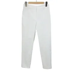プラステ PLST リネンブレンドスティックパンツ 12-9206028 テーパード S 白 ホワイト /X