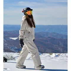 【3色】 男女兼用 スキーウェア レディーススノーウェア 大きいサイズ スキー スノボーウェア 韓国風 スノボ ウェア アウトドア スノーボードウェア セットアップ スノボウェア スキー ウェア 防寒 防水 2点セット ジャケット+パンツ ボードウェア