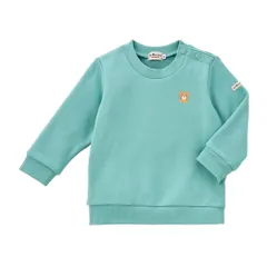 新品 [MIKIHOUSE HOT BISCUITS] [ミキハウス ホットビスケッツ] トレーナー 男の子 女の子 ベビー 子供服 ストームグリーン 100cm 70-5602-688
