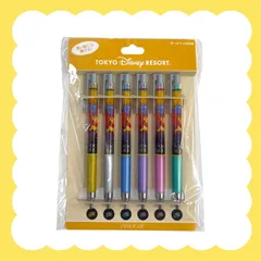 ディズニー 【プーさん】くまのプーさん ボールペン 6本セット 6色 ゲルインキ ボール径0.4mm 東京ディズニーリゾート TDR