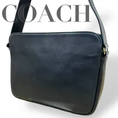☆★COACH  コーチ★オールドコーチ　ショルダーバッグ　斜め掛け　レザー　ネイビー　ロゴ　シンプル★♯2282