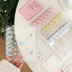 【新商品入荷】可愛いシール帳バインダー A7 リフィル 10枚セットクリア 推し活送料無料