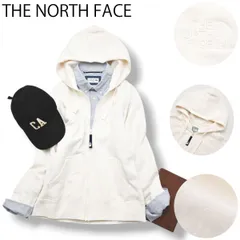 【美品】 【ゴールドウィン製】 ノースフェイス THE NORTH FACE リアビュー フルジップ フーディ パーカー スウェット トレーナー 裏起毛 L オフホワイト アウトドア レディース ♪