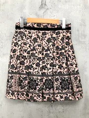 新品 DOLLY GIRL BY ANNA SUI ドーリーガールバイアナスイ 花柄 タック スカート size2/ベージュ ◇■ レディース