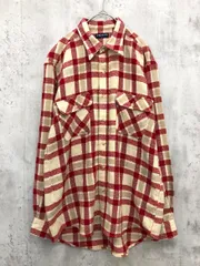 UNIQLO ユニクロ ウール混 チェック シャツ sizeL/赤系 ◇■ メンズ