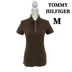 M【 ポロ | TOMMY HILFIGER / トミーフィルガー 】 ポロシャツ 半袖 刺繍 レディース ブラウン 春夏 KKB2-16