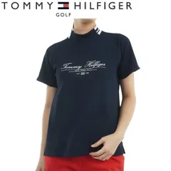 トミーヒルフィガー ゴルフレディース クラシックロゴ 半袖モックネックシャツTOMMY HILFIGER  THLA504 2025年春夏モデル ネイビー(30)