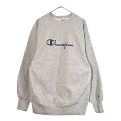 90年代 USA製 Champion チャンピオン REVERSE WEAVE リバースウィーブ ロゴ スウェット 大きいサイズ グレー(メンズ XXL)中古 古着 X5094