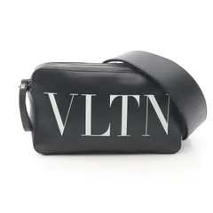 ヴァレンティノ・ガラヴァーニ Valentino Garavani ショルダーバッグ VLTNロゴ ブラック レザー VLTN ショルダーバッグ メンズ Used Aのサムネイル