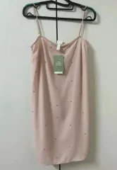 新品) Cos hm ダイヤモンド ONE PIECE ピンク スリップ キャミソールワンピース