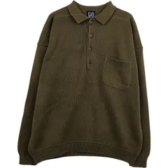 古着 90年代 ギャップ GAP オールドギャップ ヘンリーネック コットンニットセーター メンズL相当 ヴィンテージ/eaa618596
