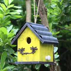 巣箱 鳥の巣 鳥の巣箱 バードハウス バードルーム 鳥用品 鳥かご 巣箱 庭園 自然 装飾 ぶら下げ 吊り下げ 休憩所 ミニハウス 小さい家 イエ