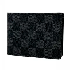 【6cb1787】ルイヴィトン 札入れ ダミエ・グラフィット ポルトフォイユミュルティプル N62663 グレー ブラック【中古】メンズ