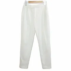 スピック&スパン Spick&Span テーパードパンツ 2タック ウール混 38 M相当 オフホワイト /X