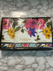 【未使用】レオナール LEONARD 花柄 タオルセット フェイスタオル ハンドタオル 3枚 箱付