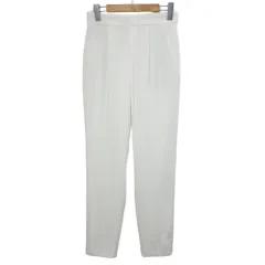 ダイアグラム グレースコンチネンタル Diagram GRACE CONTINENTAL テーパード パンツ トリアセテート混 タック 38 M相当 白 ホワイト /X