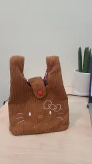 ハローキティ コーデュロイ バッグ ブラウン (新商品)