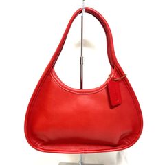 希少 COACH オールドコーチ ショルダーバッグ エルゴ ミニバッグ 赤系