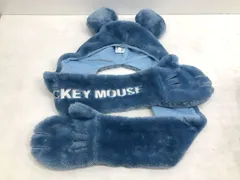 【小牧店】ミッキー　マフラー　キャップ　水色 【T743-3303】