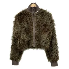 ACNE STUDIOS(アクネ ストゥディオズ) ブルゾン サイズXS レディース - ダークブラウン×カーキ 長袖/フェイクファー/秋のサムネイル
