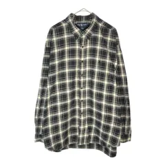 90年代 Polo by Ralph Lauren ポロ ラルフローレン BLAKE ボタンダウン 長袖シャツ タータンチェック (メンズ XXL)中古 古着 X5109