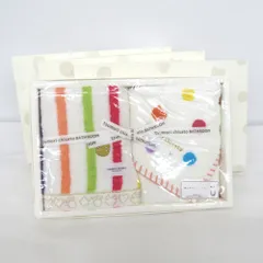 タオル ウチノタオル tsumori chisato BATHROOM タオルチーフ 2枚セット×4箱 ネコストライプ 未使用品